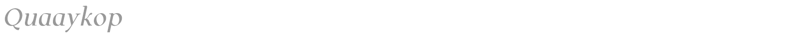 Quaaykop font preview